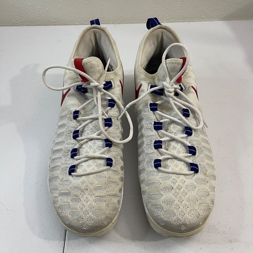 Nike KD 9 USA 843392-160 Men’s Size 13 White Red Blue Basketball Shoes No Box - Picture 8 of 15